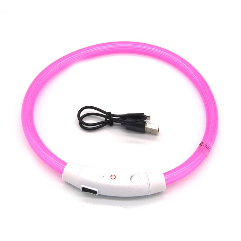 LED-Leuchthalsband für Hunde – Wiederaufladbar mit USB