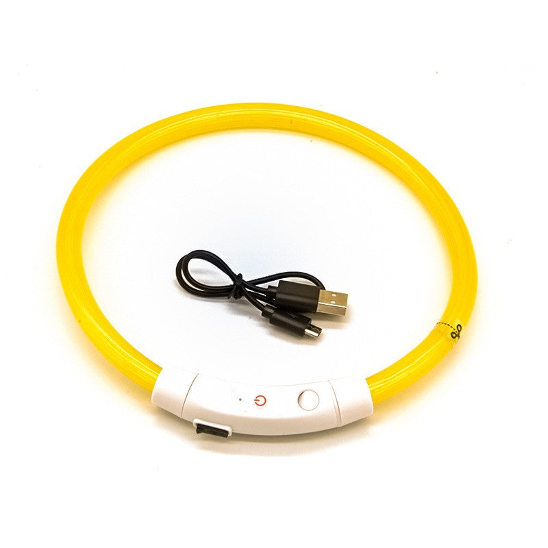 LED-Leuchthalsband für Hunde – Wiederaufladbar mit USB