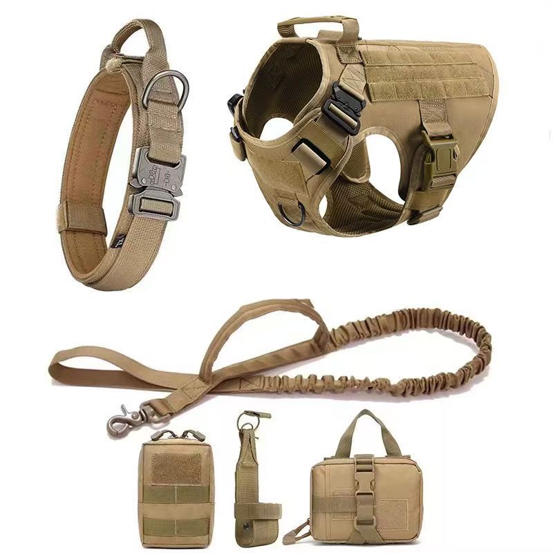 Militär Hunde Outdoor Weste 4-teiliges oder 6-Teiliges Multi-Funktion Set mit Zubehör.