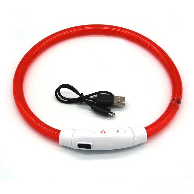 LED-Leuchthalsband für Hunde – Wiederaufladbar mit USB