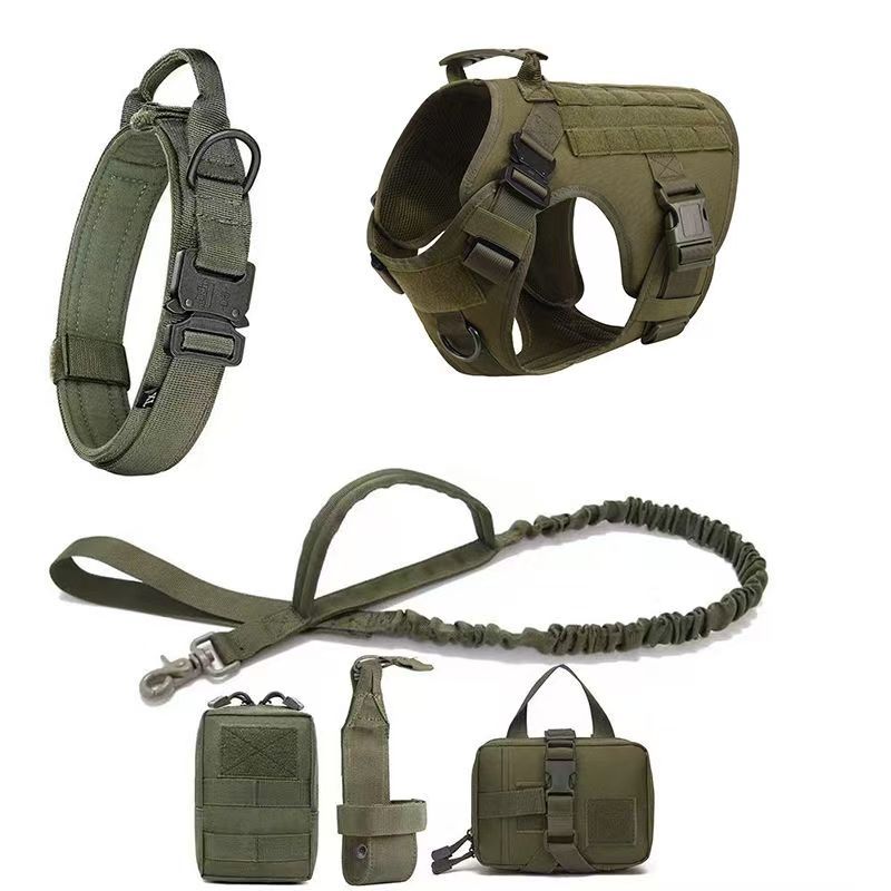 Militär Hunde Outdoor Weste 4-teiliges oder 6-Teiliges Multi-Funktion Set mit Zubehör.