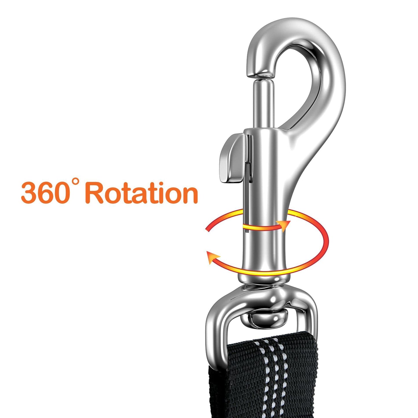 Verstellbarer Sicherheitsgurt für Hunde – Nylon-Autogurt mit Karabiner für sichere Fahrten