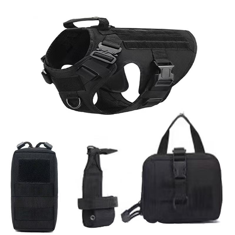 Militär Hunde Outdoor Weste 4-teiliges oder 6-Teiliges Multi-Funktion Set mit Zubehör.